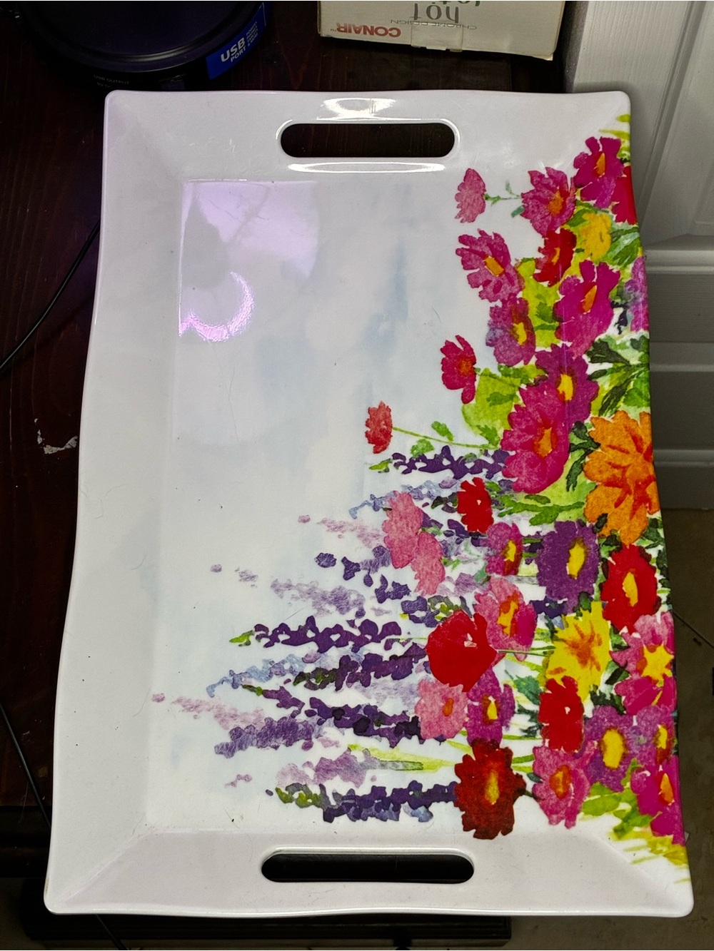 Michel Design Works The Meadow Large Melamine Serving Tray